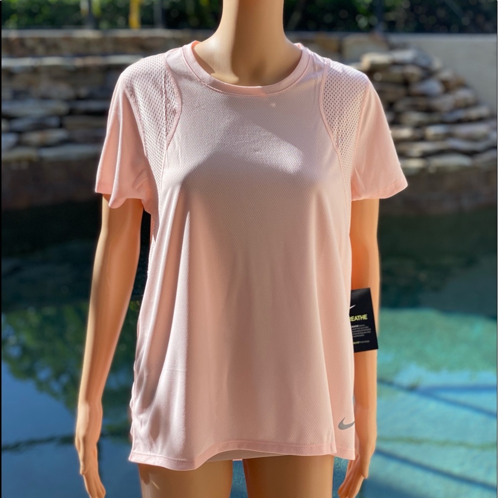 NIKE WOMENS RUNNING TOP LARGE PINK 890353-664